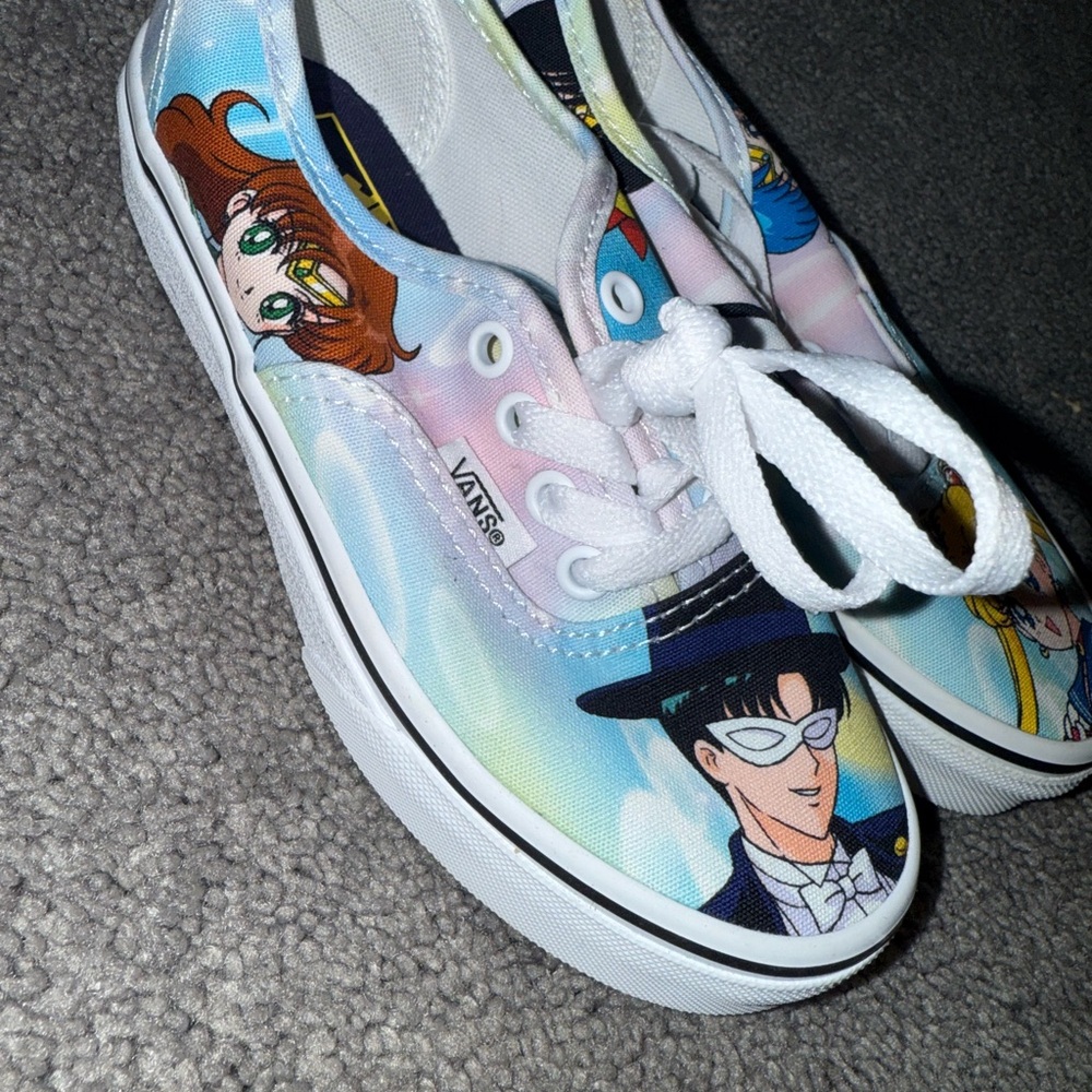 Authentic Pretty Guardians Sailor Moon vans collab. Size 13 little kids. - Picture 2 of 11